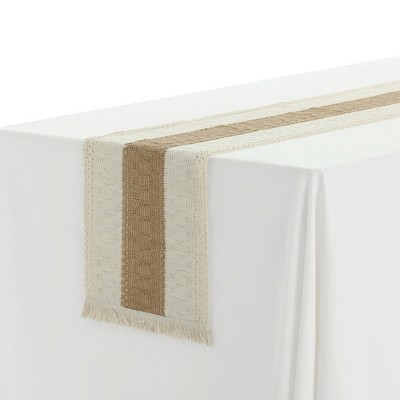Unique Bargains Home Decor Bridal Party Rustic Tassels Boho Table Runner 1 Pack