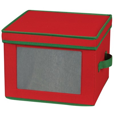 Dinner Plate Storage Box, Strong Frame and Handles, Windowed Panel