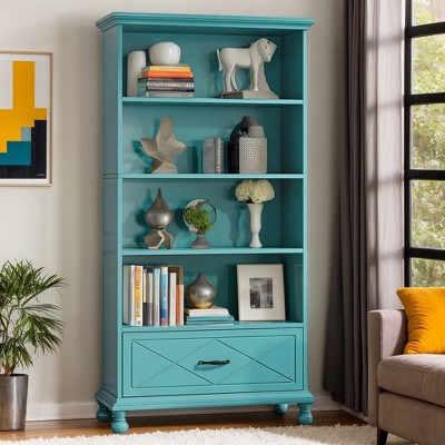 Hommoo 71 Inch Tall Floor Standing Bookshelf with Drawer