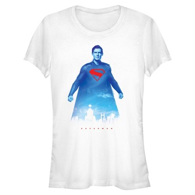 Juniors Superman Metropolis Hero T Shirt