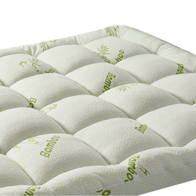 Itopfox Premium Viscose Bamboo Twin XL Mattress Topper for Back Pain, 1200 GSM Quilted Fitted Extra Thick Pad with Deep Pocket
