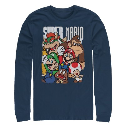 Men's Nintendo Super Mario Party Long Sleeve Shirt