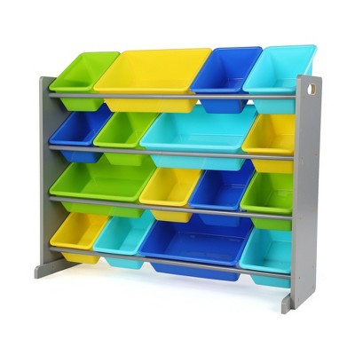 Humble Crew Kids' Super-Size Toy Organizer Elements Collection Gray