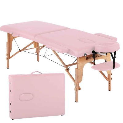 BestMassage Massage Bed Portable 2-Fold Massage Table Lash Bed with Non-Woven Carry Bag