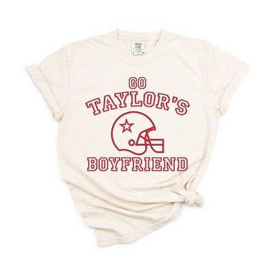 Simply Sage Market Women's Go Taylor's Boyfriend Varsity Short Sleeve Garment Dyed Tee