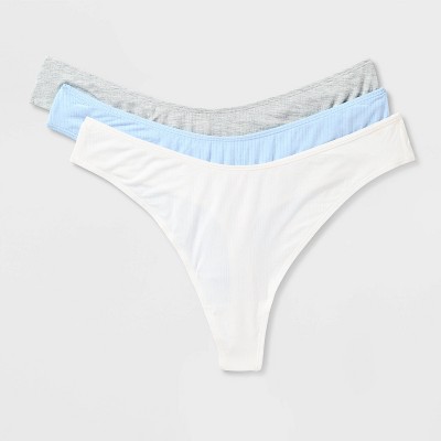 Women's 3pk Modal Blend Thong Underwear - Auden™