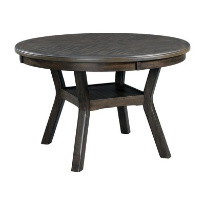 FurniFact,Walnut Acacia Wood Standard Height Dining Table