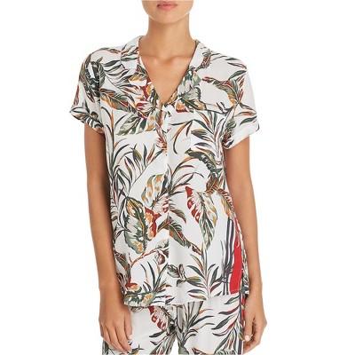 P.J. Salvage Womens Tahitian Tropic Button Down Pajama Shirt