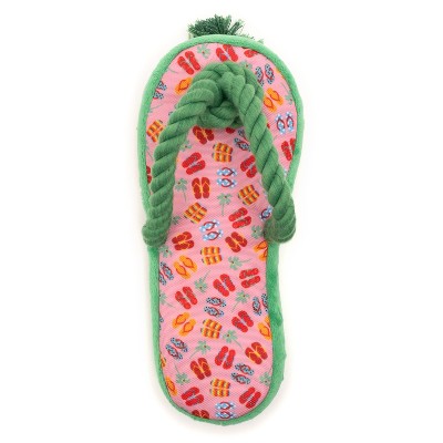 The Worthy Dog Flip Flop Tough Toy