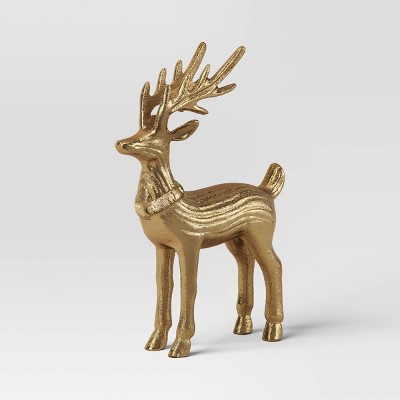 Gold Metal Standing Deer - Threshold™