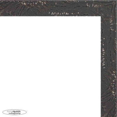 PosterPalooza | Photo Size Shabby Chic Black Picture Frame - UV Acrylic, Foam Board Backing, Hanging Hardware