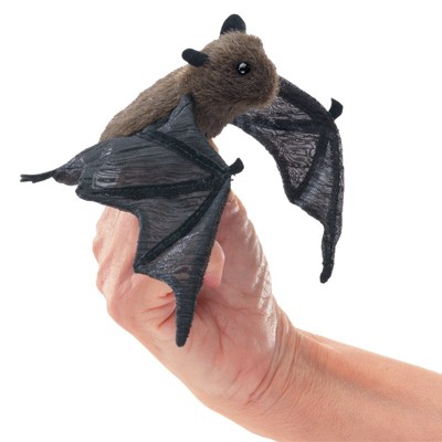 Folkmanis Puppets Mini Bat Finger Puppet - 8009