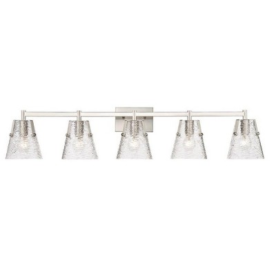 Analia 5-Light Bath Vanity Light - Modern Nautical Design with Clear Glass Shades