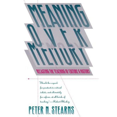 Meaning Over Memory - (H. Eugene and Lillian Youngs Lehman) by  Peter N Stearns (Paperback)