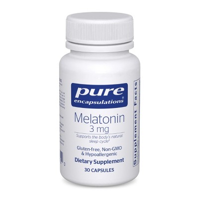 Pure Encapsulations Melatonin 3 mg - to Support Natural Sleeping & Relief of Occasional Sleeplessness - for Natural Sleep Support*