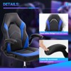 Mr Ironstone Ergonomic Computer Gaming Chair - Home Office Desk with PU Leather Lumbar Support, Height Adjustable with Flip-up Armrest - 3 of 4