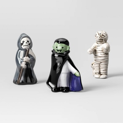 3pc Halloween Mini Mantle Ceramic Decorative Accent Set - Hyde and EEK! Boutique™