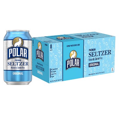 Polar Original Seltzer Water - 8pk/12 fl oz Cans