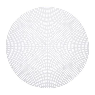 Unique Bargains Embroidery Knit Crochet Craft Blank Round Plastic Mesh Sheets 11" White 4 Pcs