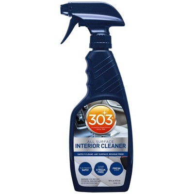 303 Products Interior Cleaner - Safely Cleans Any Surface, Residue Free - Safe for Use on Touch Screens - Cleans Glass Streak Free, 16 fl. oz. (30588)