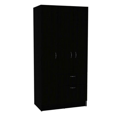 Depot E-Shop Armoire, One Drawer, Metal Rod, Five Shelves, Double Door Cabinet