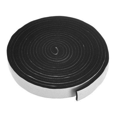 Unique Bargains High Temp Self Stick Heat Resistant BBQ Gasket Tape Grill Gasket Black White 1 PC 1" x 0.2", 16.5FT