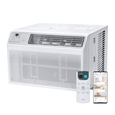 TCL 8000 BTU Smart Window Air Conditioner Fan and Dehumidifier 350sqft (H8W35W): 3-Speed, 115V, 210 CFM, 6ft Cord