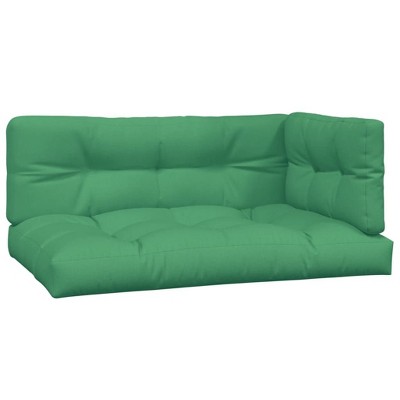 vidaXL Chair Cushion 3 Pcs Water Repellent Outdoor Cushion Sofa Pad Fabric - Green