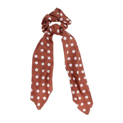 Unique Bargains Stylish Dots Ribbon Hair Elastics 1 Pc