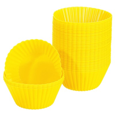 Unique Bargains Silicone Non-Stick Heat Resistant Baking Cups