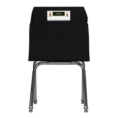 Seat Sack® Large Chair Pocket Classroom Storage Organizer - 17 inch, Black