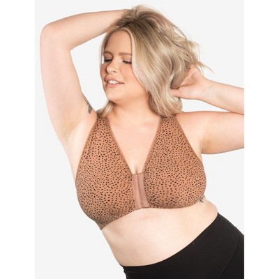 Leading Lady Women's The Meryl - Cotton Front-Closure Comfort & Sleep Bra (110)