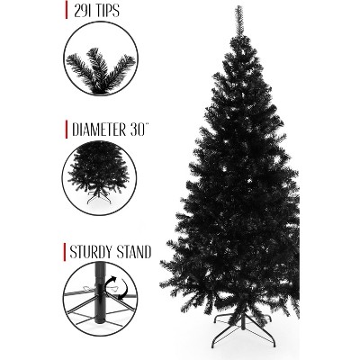 Perfect Holiday Black Canadian Pine Christmas Tree