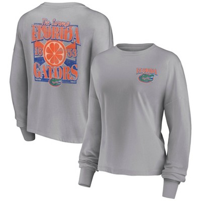 NCAA Florida Gators Women's Gray Long Sleeve T-Shirt