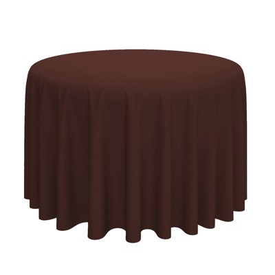 Lann's Linens 10-Pack Polyester Fabric Tablecloth for Wedding, Banquet, Restaurant - Round
