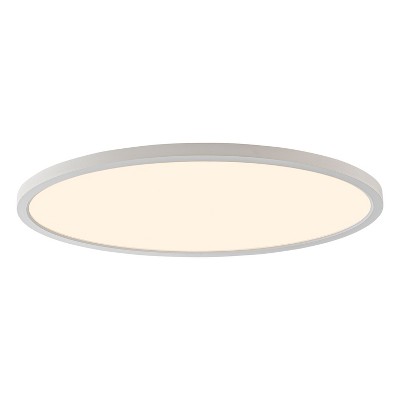 C Cattleya 32in. White Dimmable LED Ceiling Light Flush Mount with Adjustabl 2700K/ 3000K/ 3500K/4000K/5000K