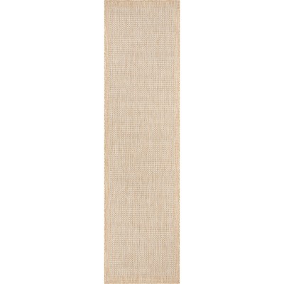 Well Woven Woden Indoor/Outdoor Flat Weave Pile Solid Border Area Rug