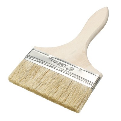 Unique Bargains Bristle Wall Treatment Tool Paint Brush with Wooden Handle