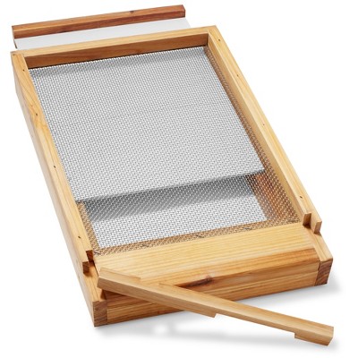 Honey Keeper Beehive Screened Bottom Board Dipped in 100% Beeswax for Langstroth Beekeeping