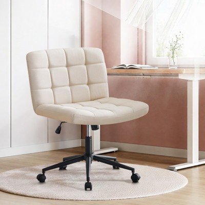 Racxily Homw Office Desk Chair with Wheels, Lumbar Support, Adjustable Height 360° Rolling Swivel Computer Chairs for Home Office Study Room