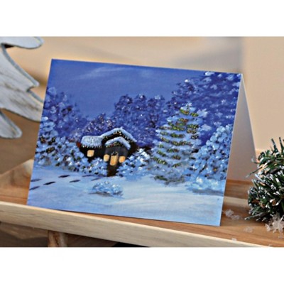 Blue Rose Polish Pottery Greeting Cards