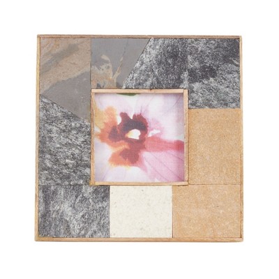 Saro Lifestyle Picture Frame With Slate Fragment Design
