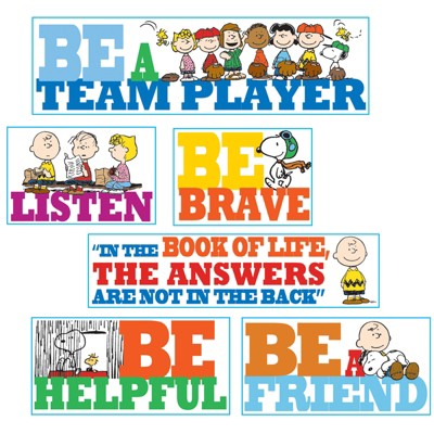 Eureka® Peanuts® Be The Best You Can Be Bulletin Board Set