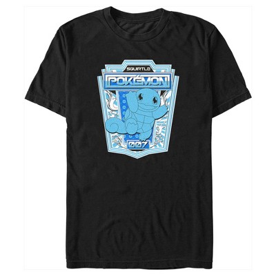 Men's Pokemon Squirtle Metallic Badge T-Shirt