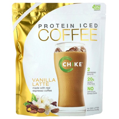 Chike Nutrition Protein Iced Coffee, Vanilla Latte, 16.3 oz (462 g)