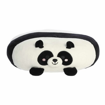 Aurora Medium Pancake Panda Flapjacks Squishy Stuffed Animal White 12"