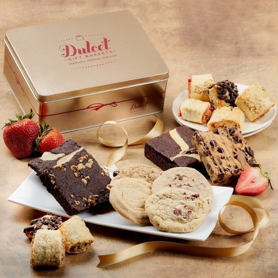Dulcet Gift Baskets Retirement Gift Baskets, Rugelah, Brownies and Cookies Gift Baskets, Gourmet Food Gifts for Women, Colleague, and Office Employee