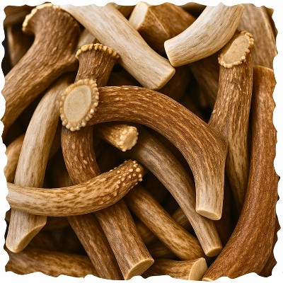 WhiteTail Naturals Deer Antlers for Dogs – 1 lb Bulk Pack – Durable, Naturally Shed Chew Bones for Aggressive Chewers & Dental Health