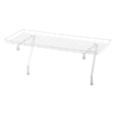 Rear Display Over-The-Washer Storage Shelf to Organize and Store Laundry Room Supplies