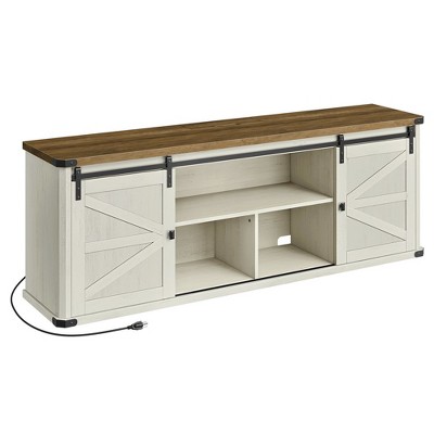 VASAGLE TV Stand for TVs up to 75 Inches TV Console Table with Sliding Barn Doors